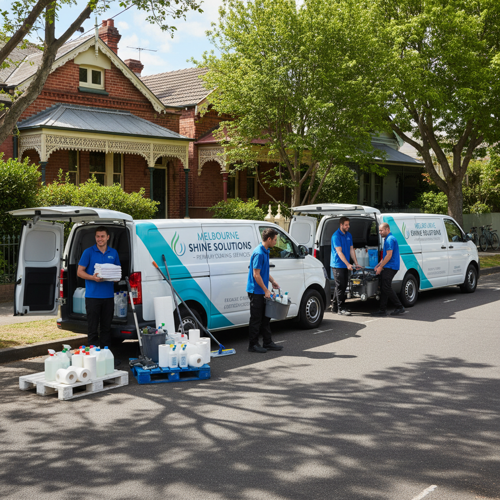 Melbourne cleaning company comparison chart for 2026 by fleet size