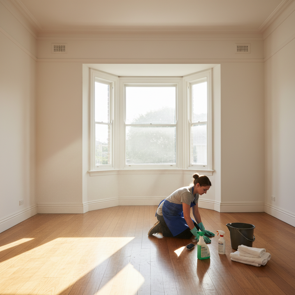 Moving in house cleaning service scope checklist printed on paper 2026
